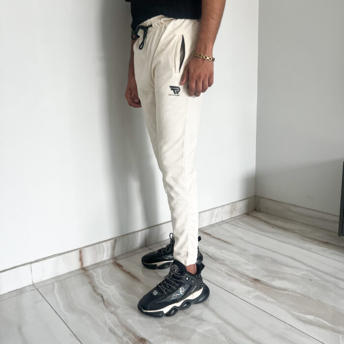 Basic Knitted Cream White Trouser