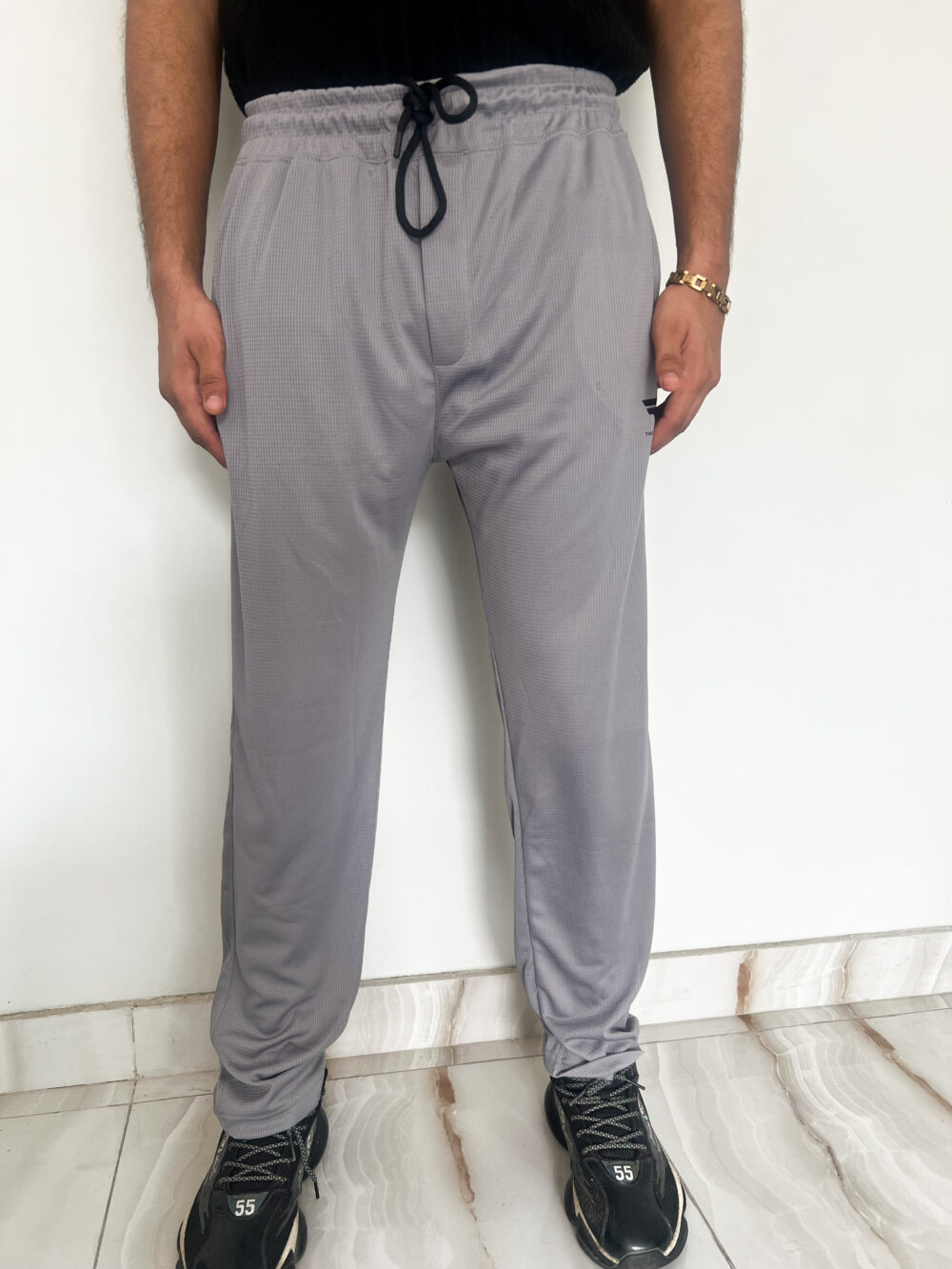 Basic Knitted Grey Trouser - Image 2